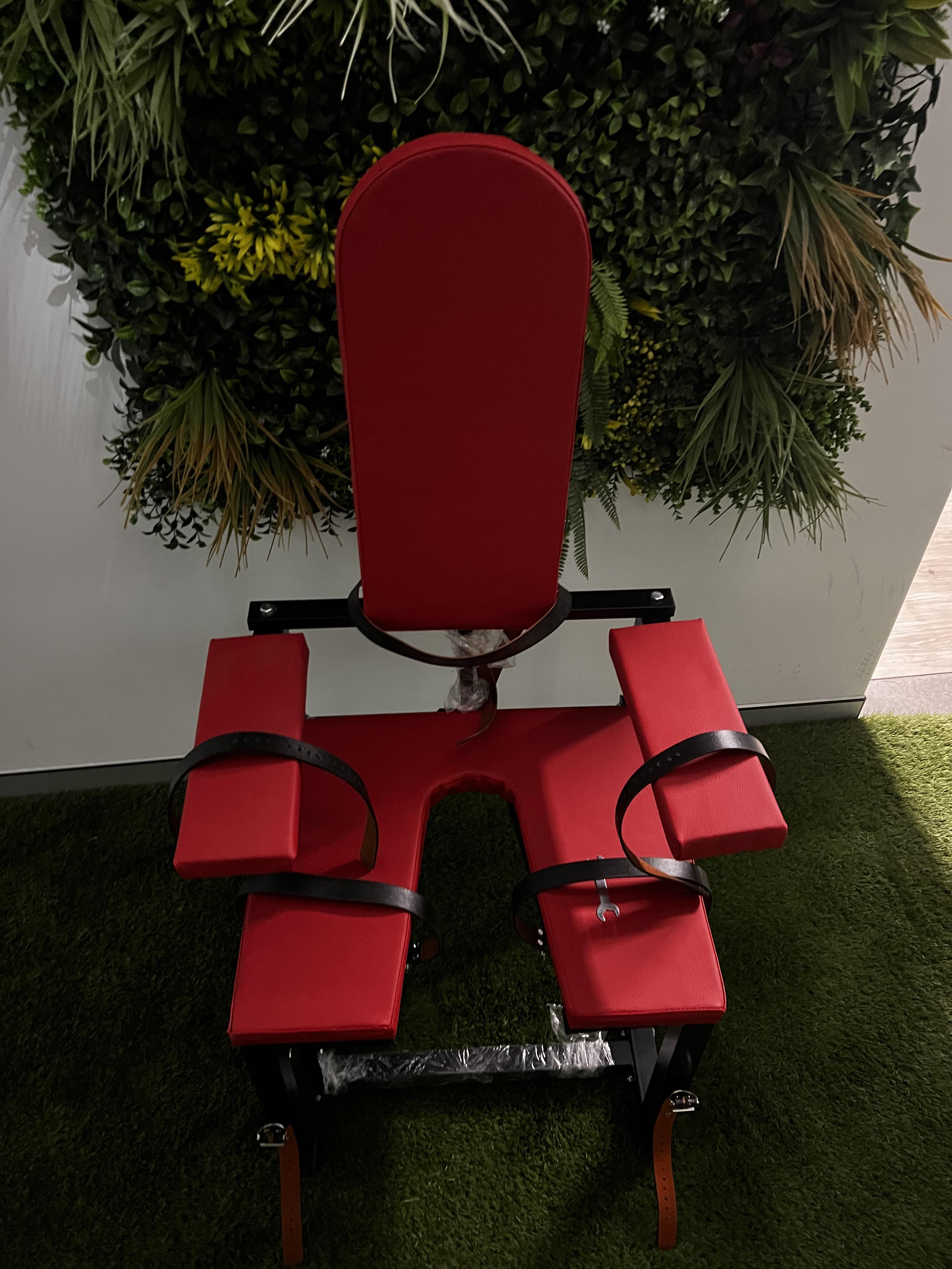 Bondage Restraint Leather Queening Chair